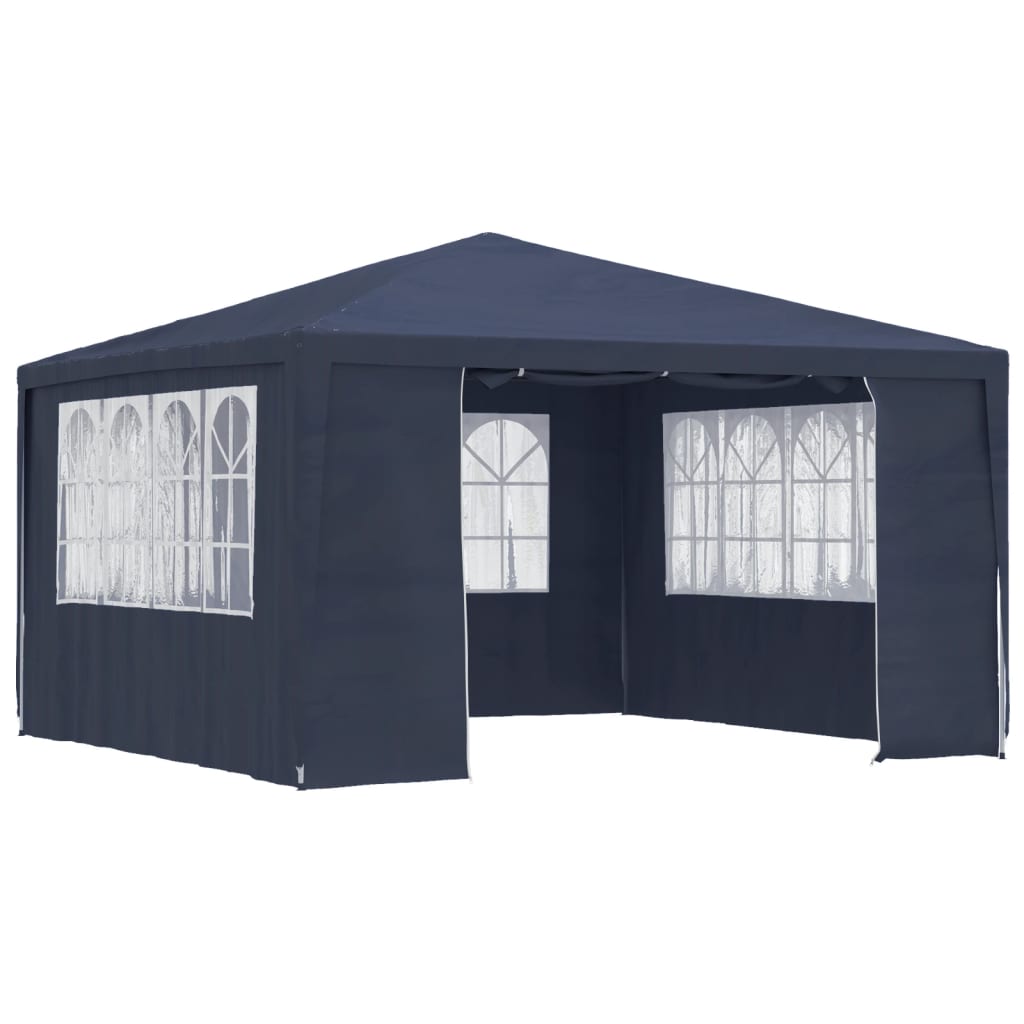 VidaXL Partytent met zijwanden professioneel 90 g m² 4x4 m blauw