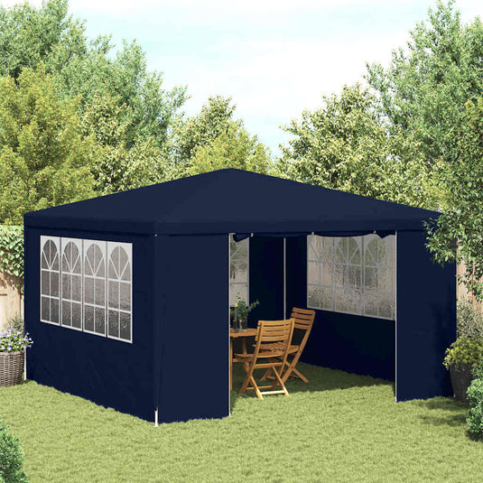 Vidaxl partytent met zijwanden professioneel 90 g m² 4x4 m blauw