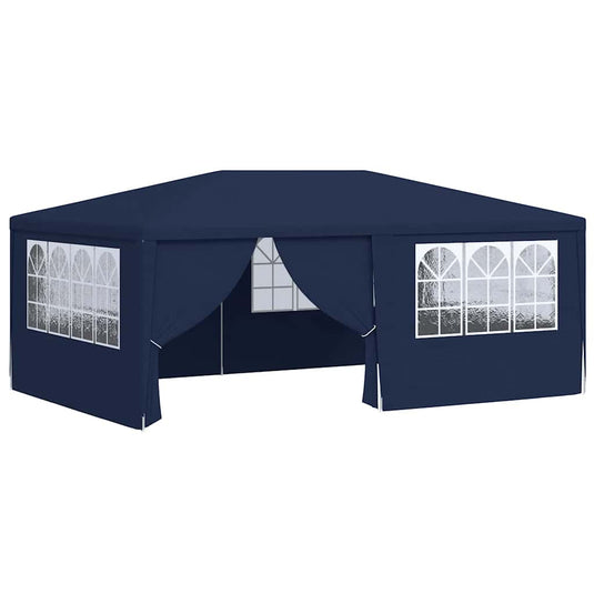 Vidaxl partytent met zijwanden professioneel 90 g m² 4x6 m blauw