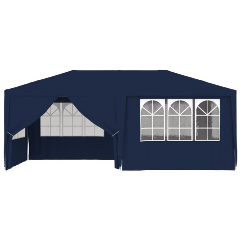 VidaXL Partytent met zijwanden professioneel 90 g m² 4x6 m blauw