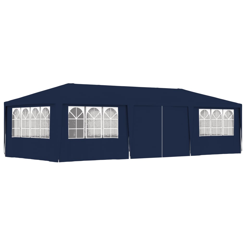 VidaXL Partytent met zijwanden professioneel 90 g m² 4x9 m blauw