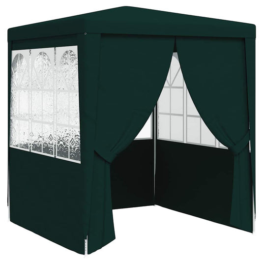 Vidaxl partytent met zijwanden professioneel 90 g m² 2x2 m groen