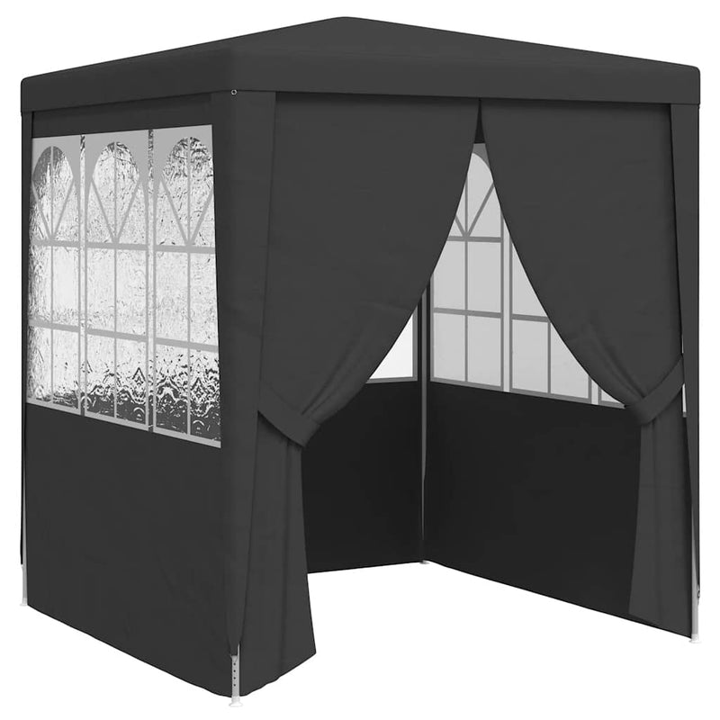 Load image into Gallery viewer, Vidaxl partytent met wanden professioneel 90 g m² 2,5x2,5 m antraciet
