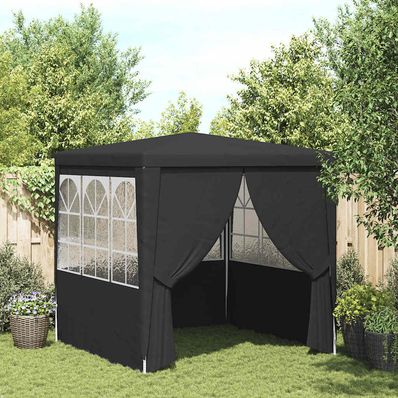 Load image into Gallery viewer, Vidaxl partytent met wanden professioneel 90 g m² 2,5x2,5 m antraciet
