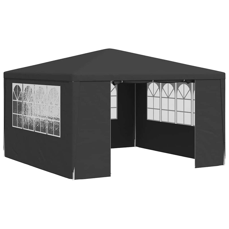 Load image into Gallery viewer, Vidaxl partytent met zijwanden professioneel 90 g m² 4x4 m antraciet
