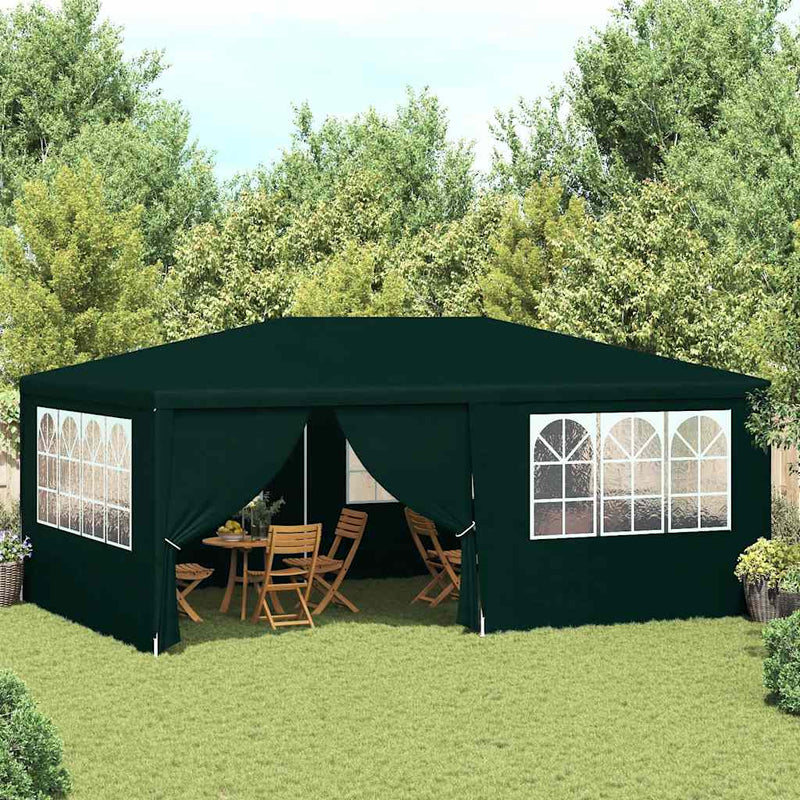 Load image into Gallery viewer, Vidaxl partytent met zijwanden professioneel 90 g m² 4x6 m groen
