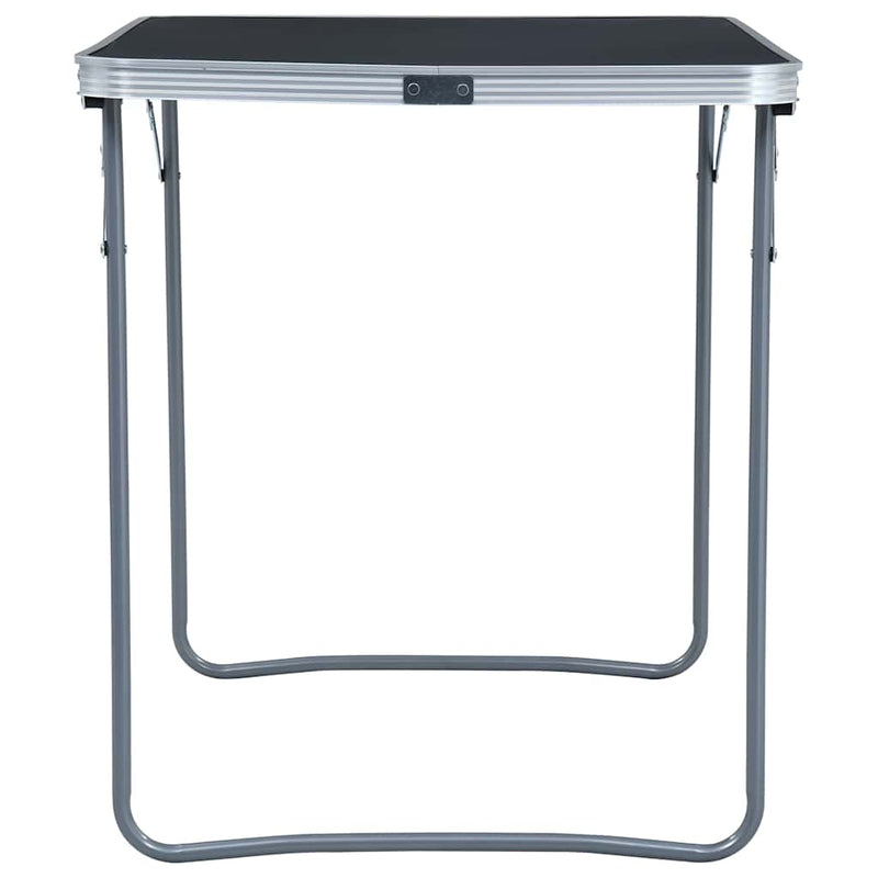 Load image into Gallery viewer, Vidaxl campingtafel inklapbaar met metalen frame 80x60 cm grijs
