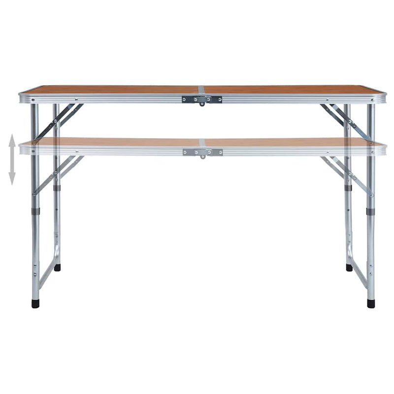 Load image into Gallery viewer, Vidaxl campingtafel inklapbaar 120x60 cm aluminium
