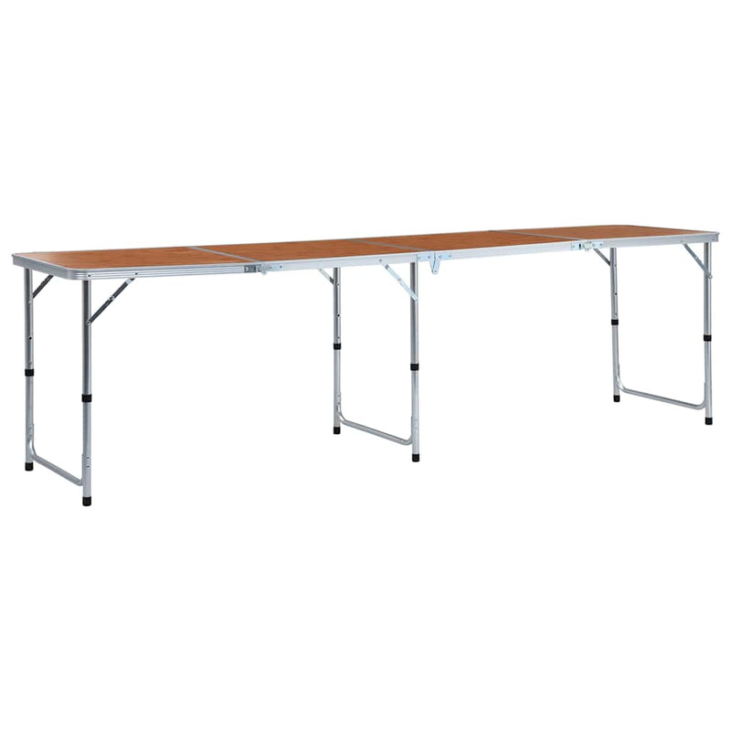Load image into Gallery viewer, Vidaxl campingtafel inklapbaar 240x60 cm aluminium
