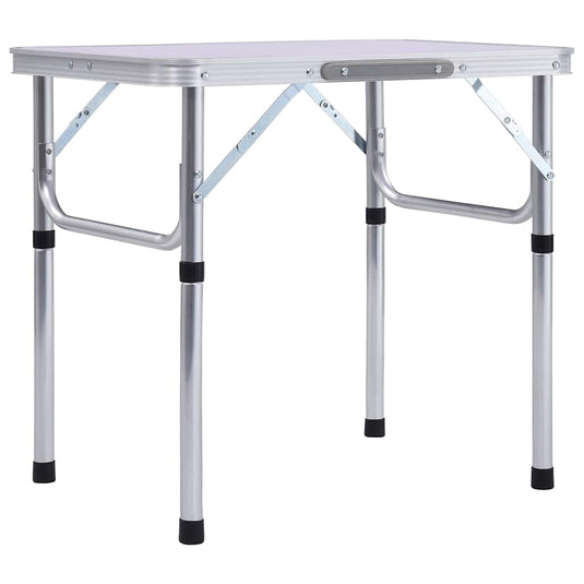 Vidaxl campingtafel inklapbaar 60x45 cm aluminium wit