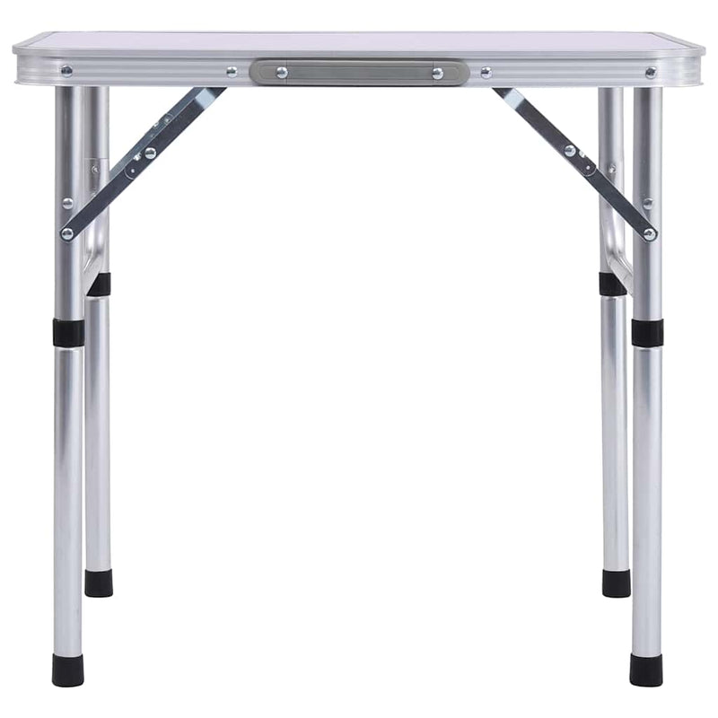 Load image into Gallery viewer, Vidaxl campingtafel inklapbaar 60x45 cm aluminium wit
