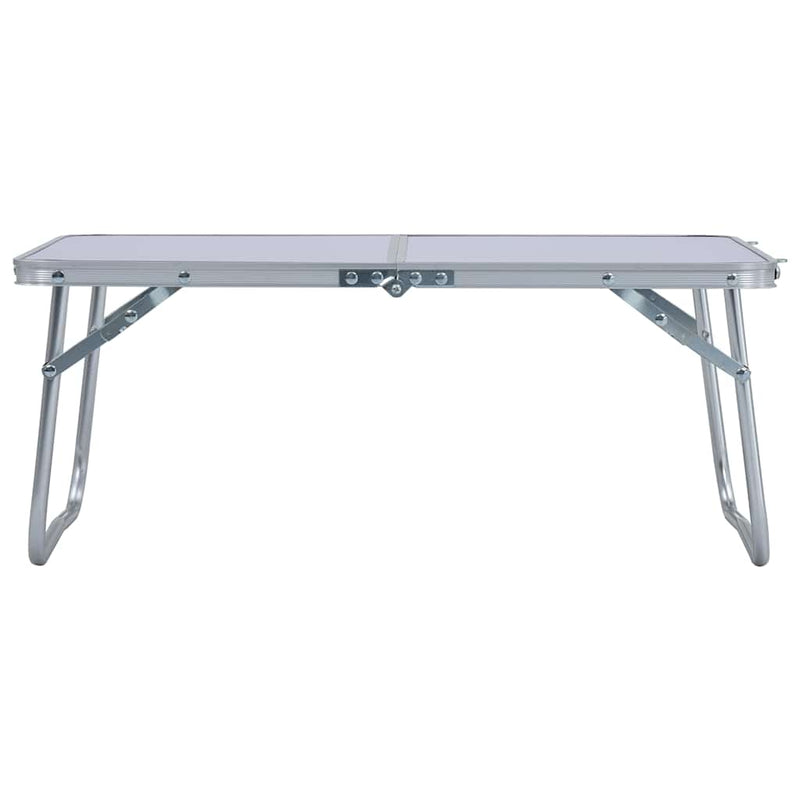 Load image into Gallery viewer, Vidaxl campingtafel inklapbaar 60x40 cm aluminium wit
