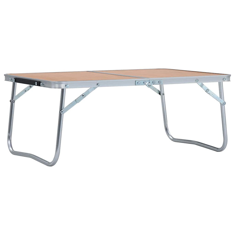 Load image into Gallery viewer, Vidaxl campingtafel inklapbaar 60x40 cm aluminium bruin
