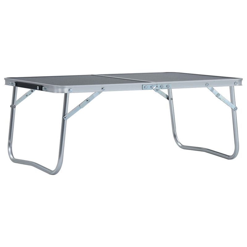 Load image into Gallery viewer, VidaXL Campingtafel inklapbaar 60x40 cm aluminium grijs
