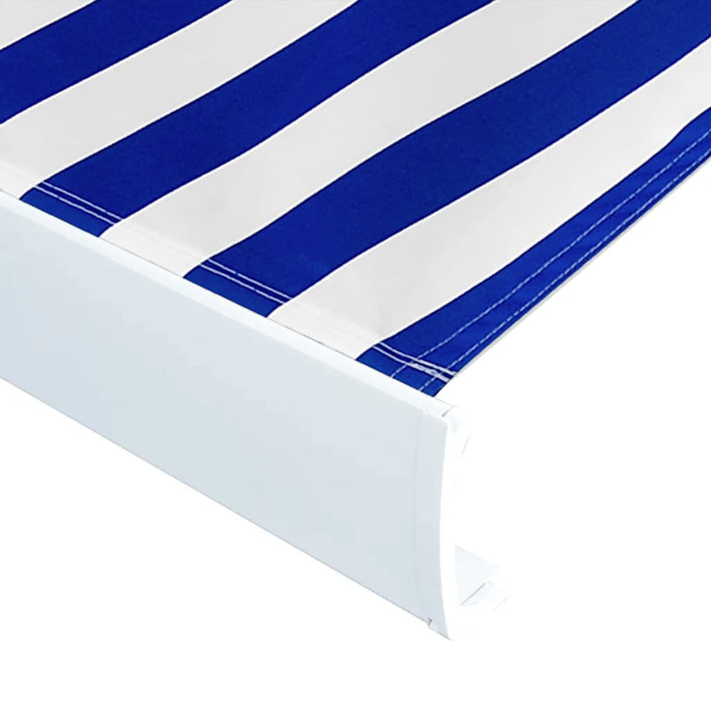 Load image into Gallery viewer, Vidaxl luifeldoek 400x300 cm canvas blauw en wit
