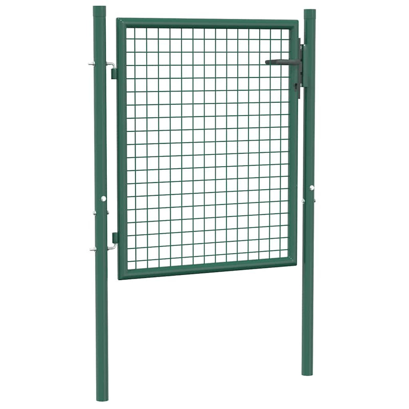 Load image into Gallery viewer, Vidaxl hekpoort staal 100x75 cm groen
