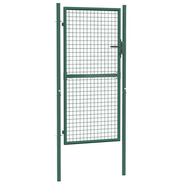 Vidaxl hekpoort staal 100x175 cm groen