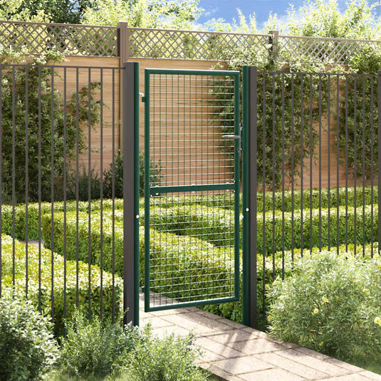 VidaXL Poort 100x175 cm staal groen
