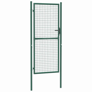 Vidaxl hekpoort staal 100x200 cm groen