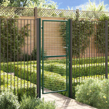 Vidaxl hekpoort staal 100x200 cm groen