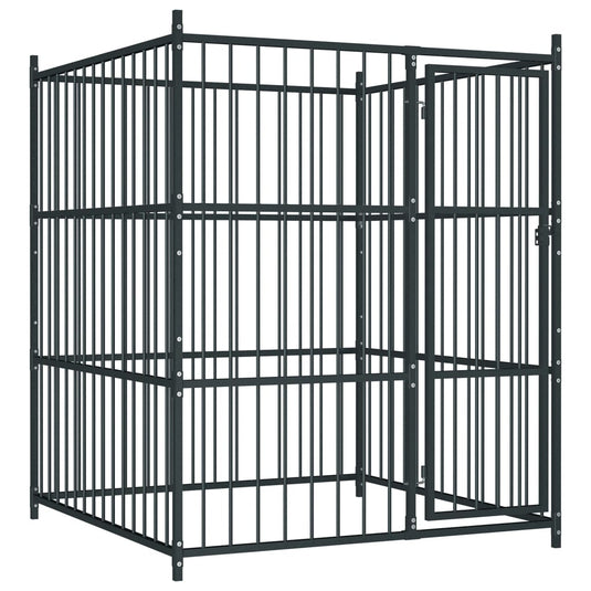 VidaXL Hondenkennel voor buiten 150x150x185 cm