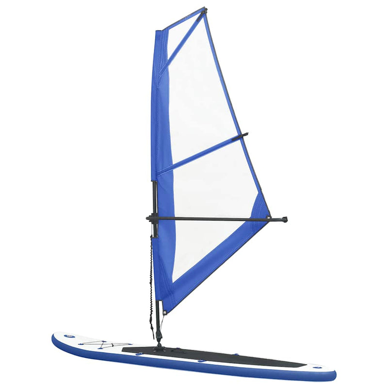 Load image into Gallery viewer, Vidaxl stand-up paddleboard opblaasbaar met zeilset blauw en wit
