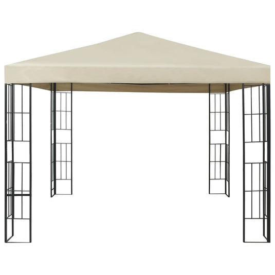 Vidaxl prieel 3x3 m crème