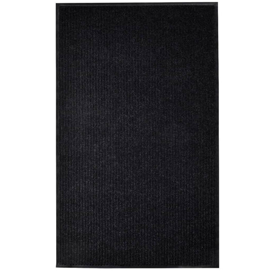 Vidaxl deurmat 117x220 cm pvc zwart