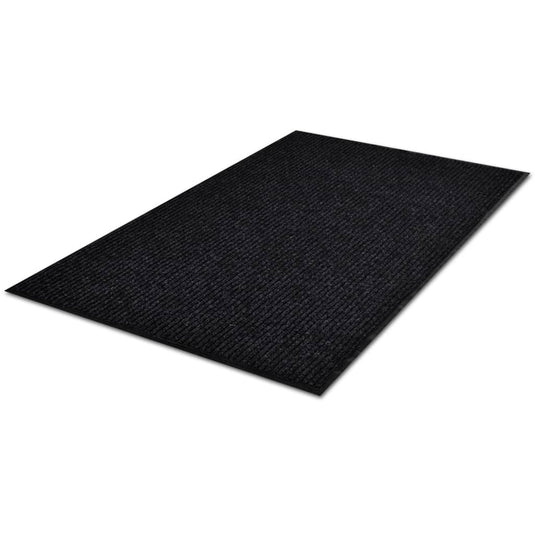 Vidaxl deurmat 117x220 cm pvc zwart