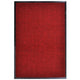 Vidaxl deurmat 117x220 cm pvc rood