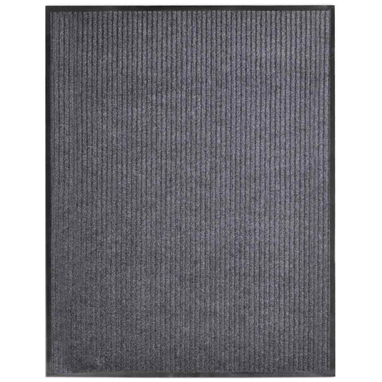 Vidaxl deurmat 117x220 cm pvc grijs