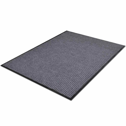 Vidaxl deurmat 117x220 cm pvc grijs