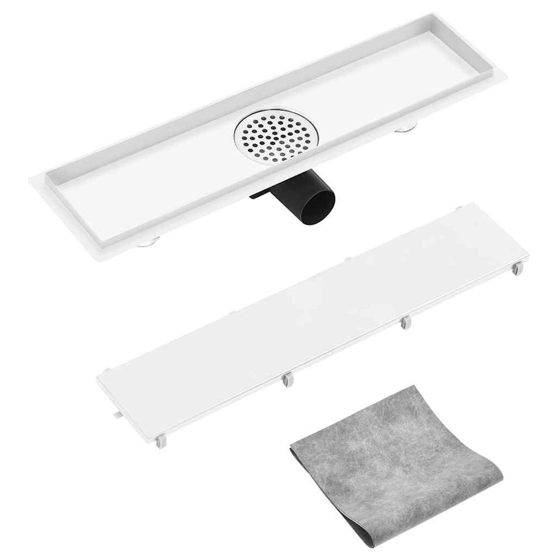 Load image into Gallery viewer, Vidaxl doucheafvoer met 2-in-1 deksel 53x14 cm roestvrij staal
