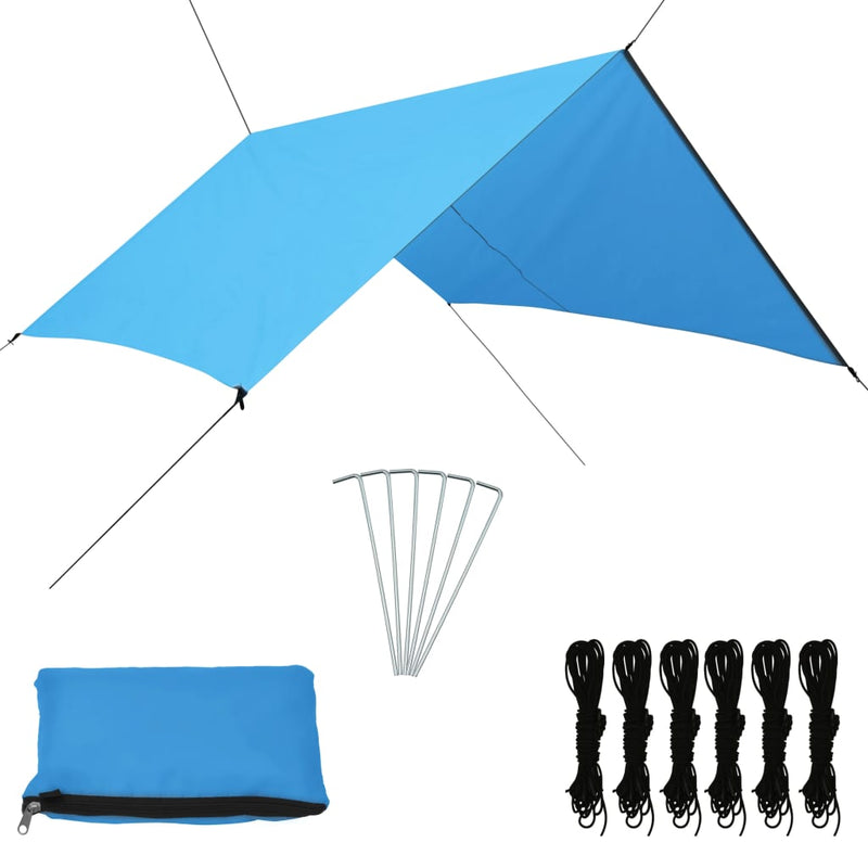 Load image into Gallery viewer, VidaXL Afdekzeil 3x2,85 m blauw
