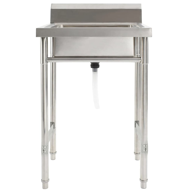 Load image into Gallery viewer, Vidaxl gootsteen enkele bak roestvrij staal
