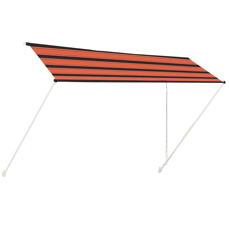 Load image into Gallery viewer, Vidaxl luifel uittrekbaar 400x150 cm oranje en bruin
