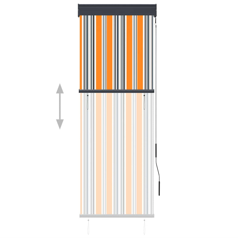 Load image into Gallery viewer, Vidaxl rolgordijn voor buiten 60x250 cm geel en blauw
