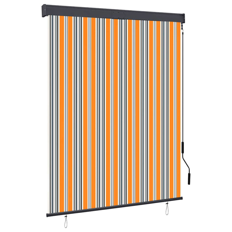 Afbeelding laden in galerijviewer, Vidaxl rolgordijn voor buiten 140x250 cm geel en blauw
