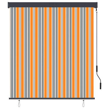 Vidaxl rolgordijn voor buiten 140x250 cm geel en blauw