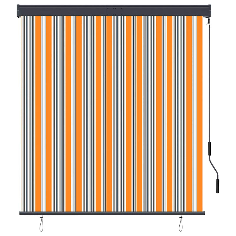 Afbeelding laden in galerijviewer, Vidaxl rolgordijn voor buiten 140x250 cm geel en blauw
