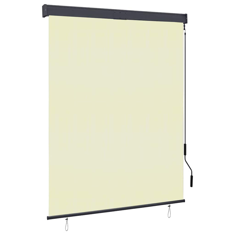 Afbeelding laden in galerijviewer, Vidaxl rolgordijn voor buiten 140x250 cm crème
