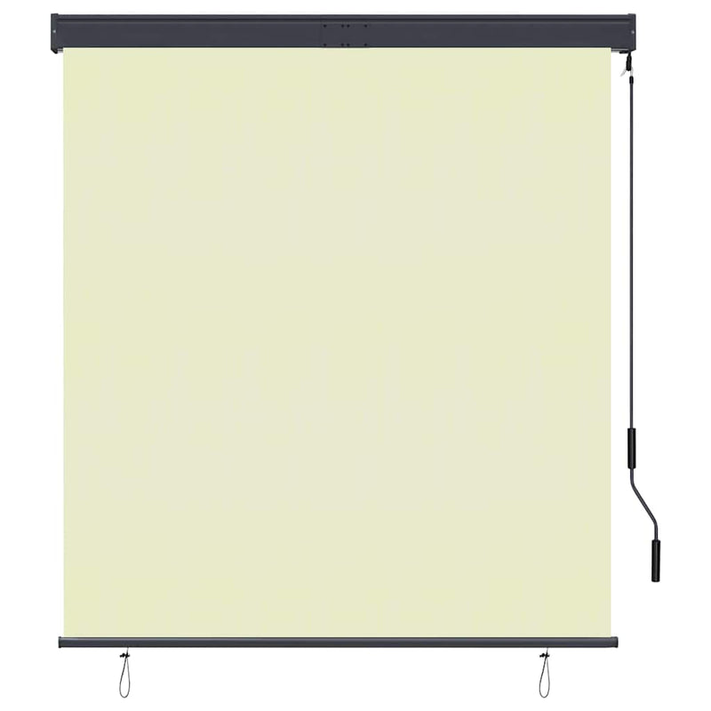 Afbeelding laden in galerijviewer, Vidaxl rolgordijn voor buiten 140x250 cm crème
