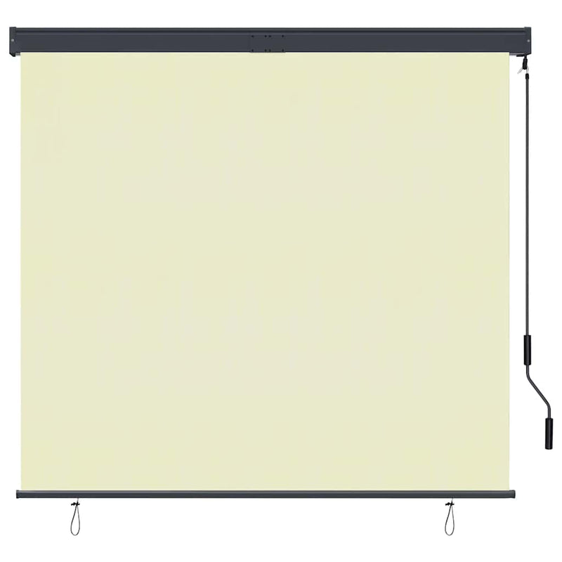 Afbeelding laden in galerijviewer, Vidaxl rolgordijn voor buiten 160x250 cm crème
