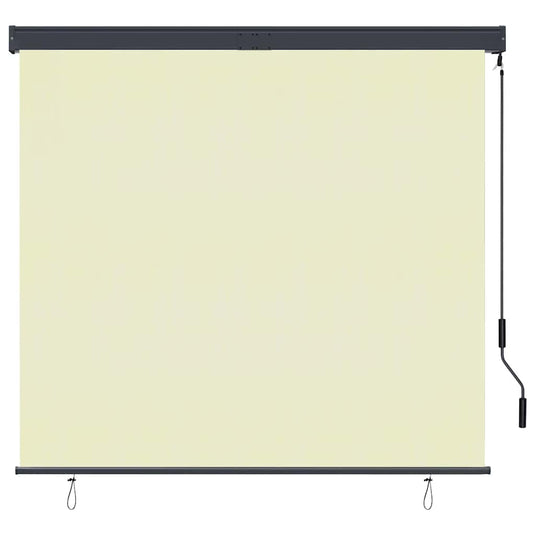 Vidaxl rolgordijn voor buiten 160x250 cm crème