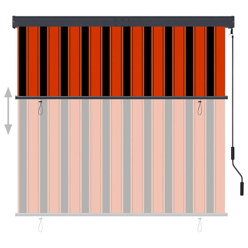 Afbeelding laden in galerijviewer, Vidaxl rolgordijn voor buiten 160x250 cm oranje en bruin
