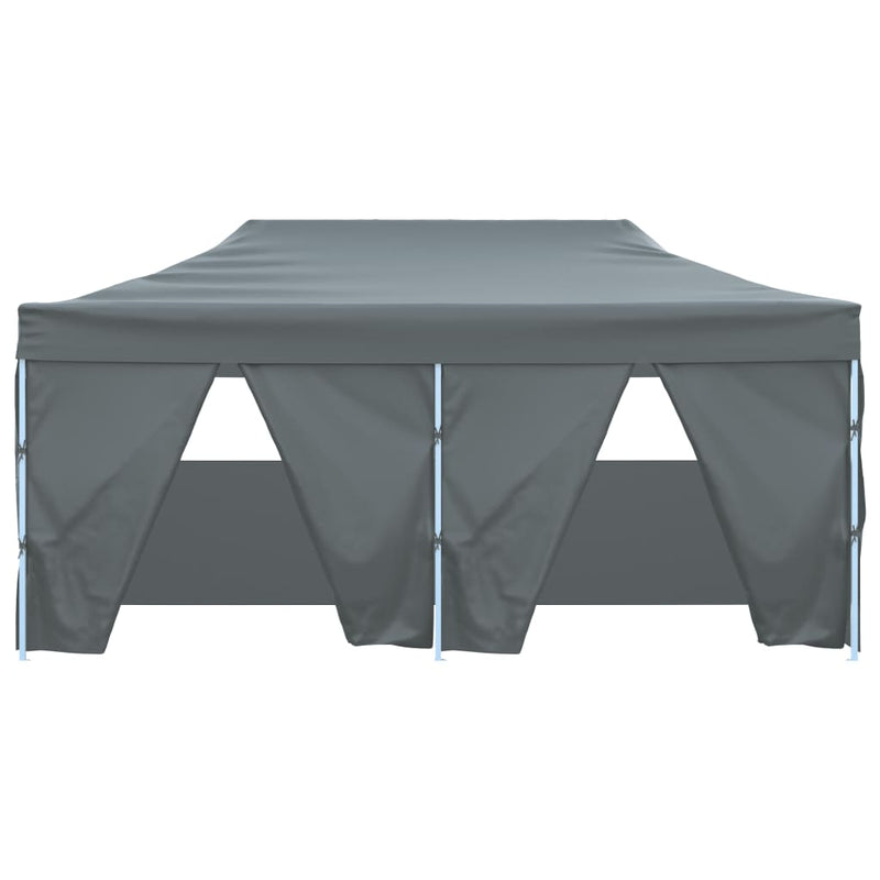 Load image into Gallery viewer, VidaXL Partytent met 4 zijwanden inklapbaar 3x6 m staal antraciet
