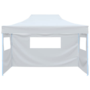 Vidaxl partytent met 3 zijwanden inklapbaar 291x413x315 cm wit