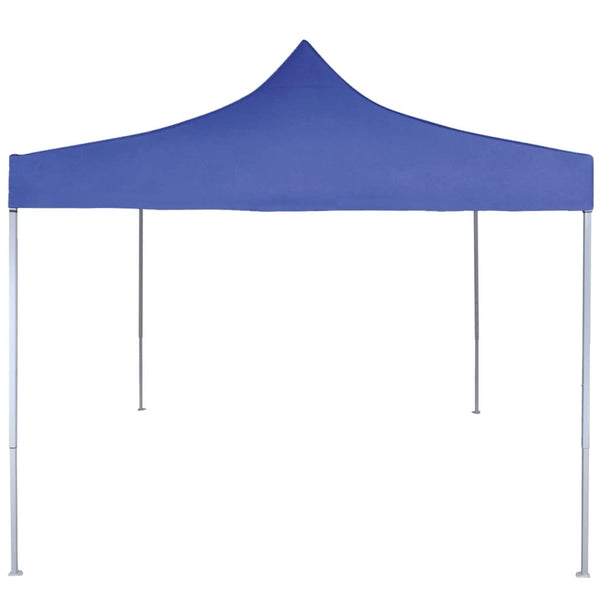 VidaXL Partytent professioneel inklapbaar 2x2 m staal blauw