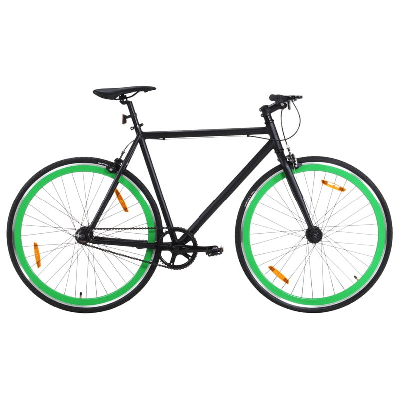 Load image into Gallery viewer, Vidaxl fiets met vaste versnelling 700 c 51 cm zwart en groen
