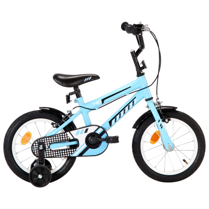 Load image into Gallery viewer, VidaXL Kinderfiets 14 inch zwart en blauw
